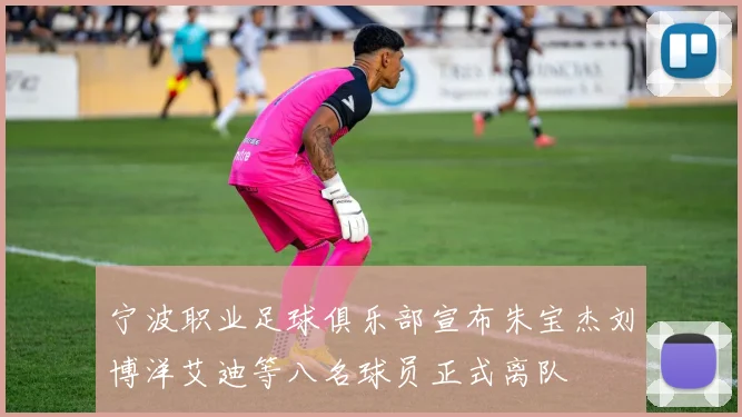 宁波职业足球俱乐部宣布朱宝杰刘博洋艾迪等八名球员正式离队